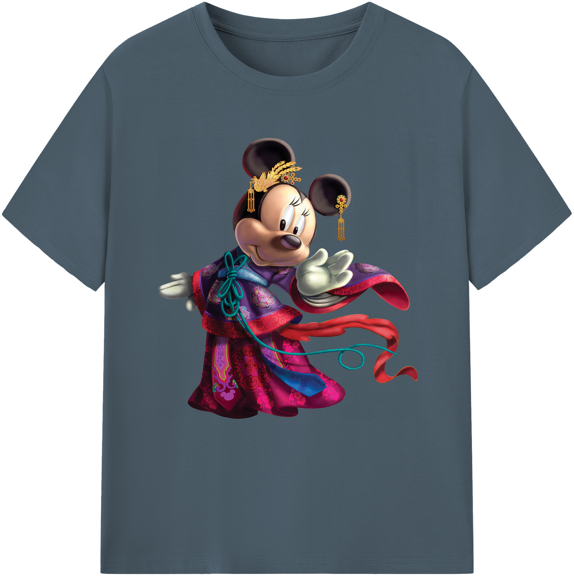 （画像用） ミッキーマウス Mickey Mouse 綿100％半袖Tシャツ（フロントプリント）